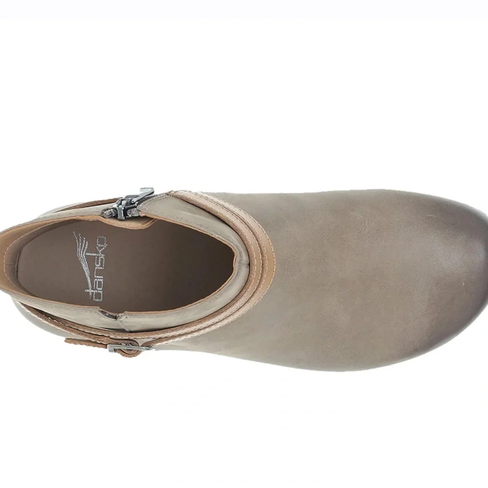 🆕Dansko Women Ankle Boots Brook Nubuck Taupe Burnished  7-7.5/38  $184 - Picture 2 of 15